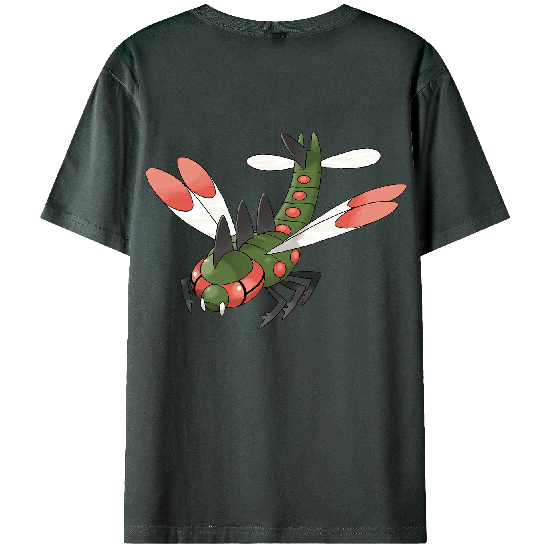 （画像用） ポケットモンスター Pokémon 綿100％ メンズ半袖Tシャツ（バックプリント） 通気性